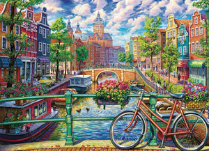 Cobble Hill Image World AMSTERDAM CANAL 1000pc Jigsaw Puzzle 80180