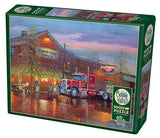 Cobble Hill Dave Barnhouse BIG RED Truck tractor unit 1000pc Jigsaw Puzzle 80188