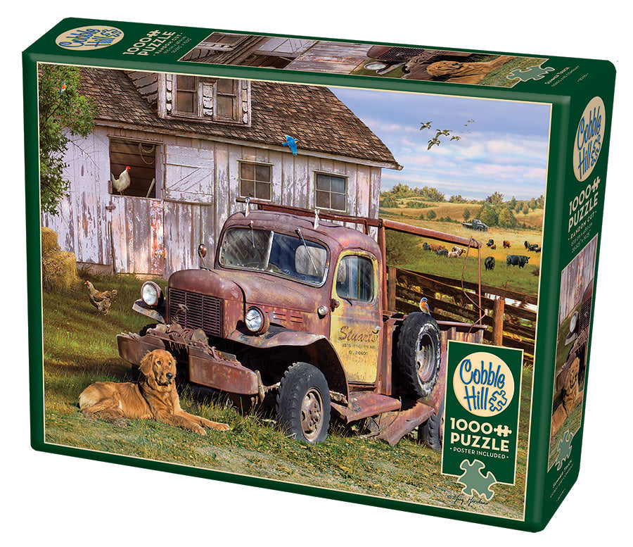 Cobble Hill Greg Giordano SUMMER TRUCK Dog 1000pc Jigsaw Puzzle 80199