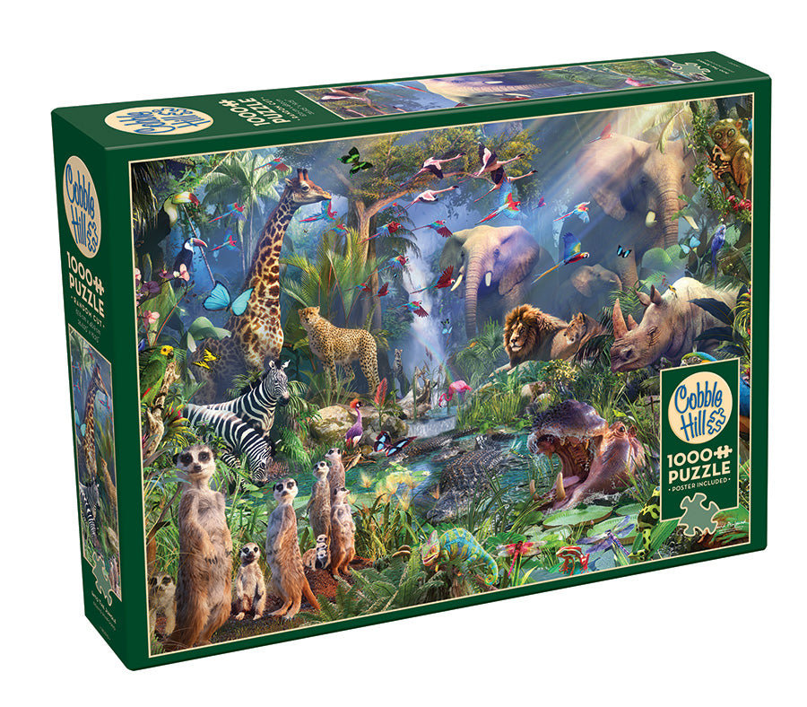 Cobble Hill David Penfound INTO THE JUNGLE 1000pc Jigsaw Puzzle 80210