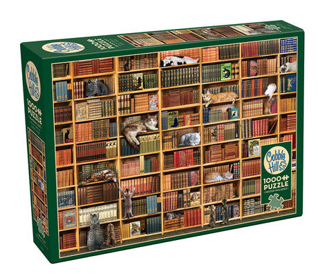 Cobble Hill Creations THE CAT LIBRARY 1000pc Jigsaw Puzzle 80216