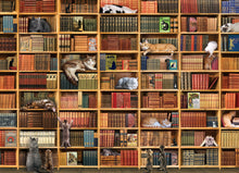 Load image into Gallery viewer, Cobble Hill Creations THE CAT LIBRARY 1000pc Jigsaw Puzzle 80216
