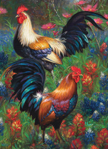 Cobble Hill Mark Keathley ROOSTERS Cockrells Hens 1000 piece Jigsaw Puzzle 80217