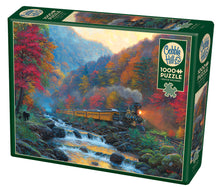 Load image into Gallery viewer, Cobble Hill Mark Keathley SMOKEY TRAIN Steam Loco 1000pc Jigsaw Puzzle 80229
