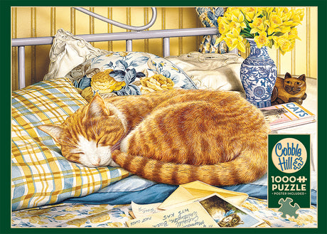 Cobble Hill Geoffrey Tristram FLORA cat 1000pc Quality Jigsaw Puzzle 80234