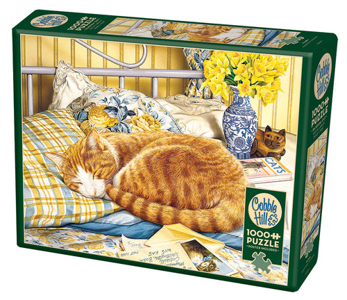 Cobble Hill Geoffrey Tristram FLORA cat 1000pc Quality Jigsaw Puzzle 80234