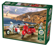 Load image into Gallery viewer, Cobble Hill Greg Giordano SCOOTERS Vespa Lambretta 1000pc Jigsaw Puzzle 80236
