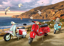 Load image into Gallery viewer, Cobble Hill Greg Giordano SCOOTERS Vespa Lambretta 1000pc Jigsaw Puzzle 80236
