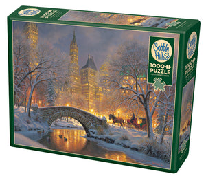 Cobble Hill Mark Keathley WINTER IN THE PARK 1000 piece Jigsaw Puzzle 80241