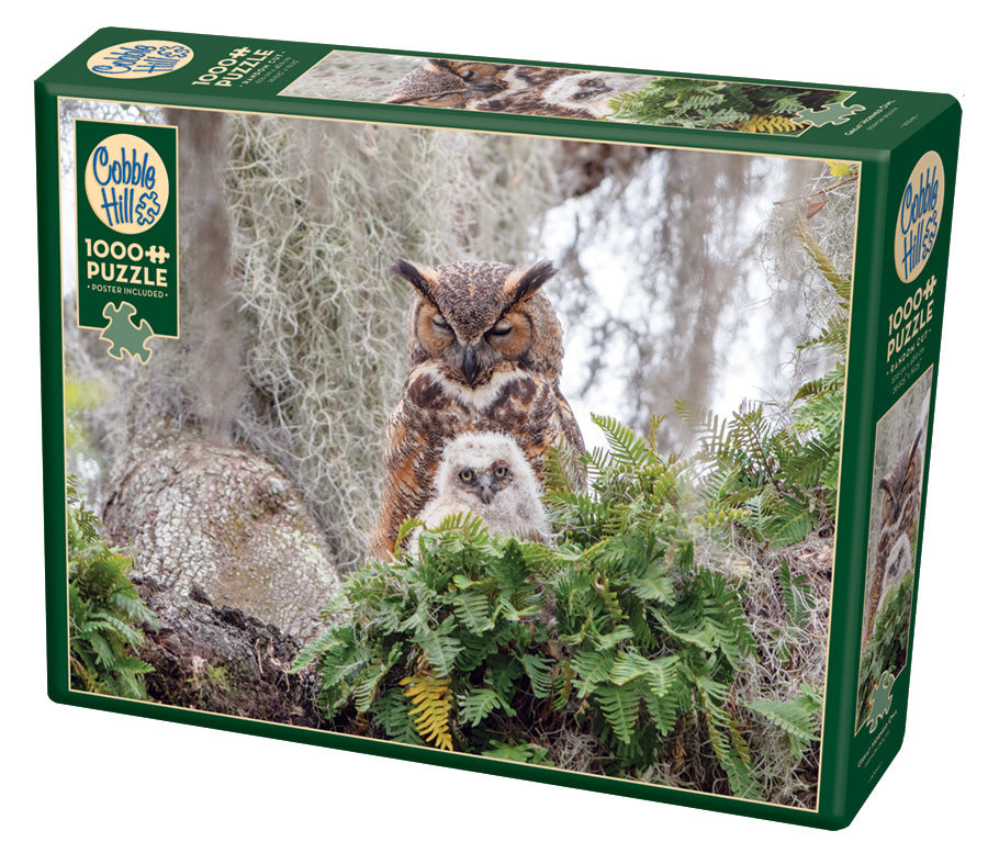 Cobble Hill Simon Bolyn GREAT HORNED OWL 1000pc Jigsaw Puzzle 80246