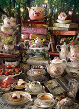 Load image into Gallery viewer, Cobble Hill Creations WE&#39;RE ALL MAD HERE Tea 1000pc Jigsaw Puzzle 80268
