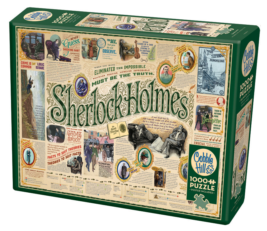 Cobble Hill Creations SHERLOCK Holmes T.O.P. puzzle 1000pc Jigsaw Puzzle 80293