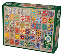 Load image into Gallery viewer, Cobble Hill Puzzle Company 50 STATES QUILT BLOCKS 1000pc Jigsaw Puzzle 80314
