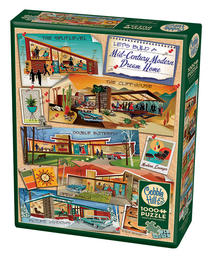 Cobble Hill MID-CENTURY MODERN DREAM HOME 1000pc Jigsaw Puzzle 80318