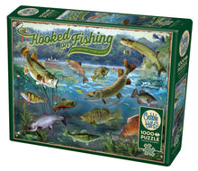 Load image into Gallery viewer, Cobble Hill Robert Giordano HOOKED ON FISHING Fish 1000pc Jigsaw Puzzle 80319
