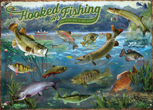 Load image into Gallery viewer, Cobble Hill Robert Giordano HOOKED ON FISHING Fish 1000pc Jigsaw Puzzle 80319
