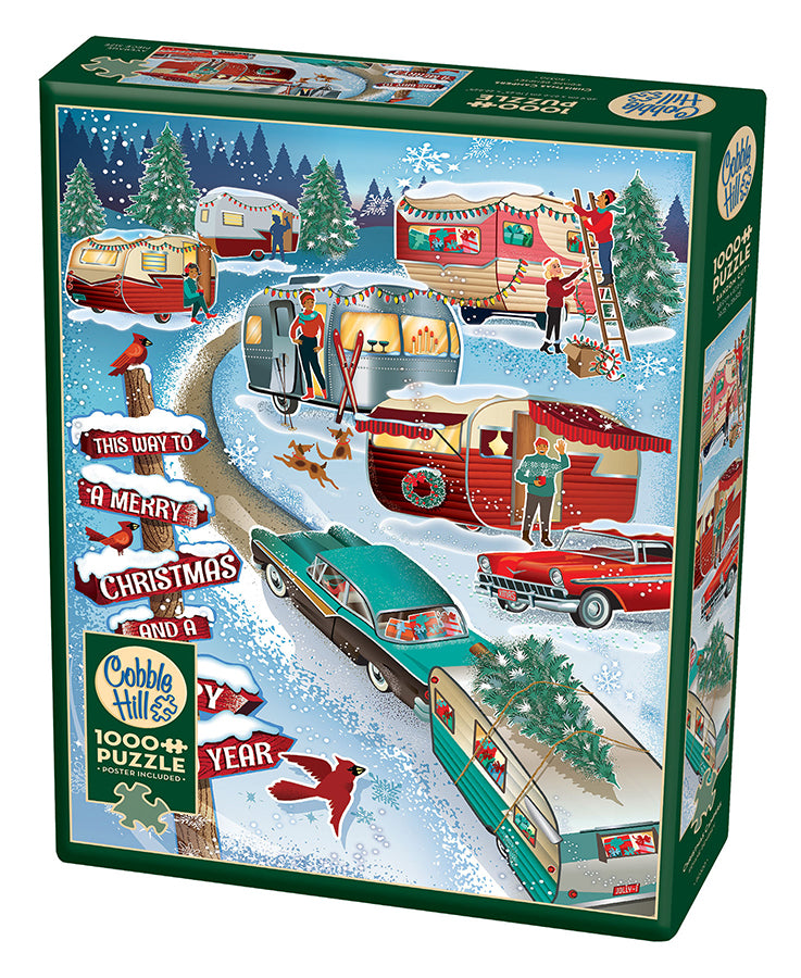 Cobble Hill Diane Dempsey CHRISTMAS CAMPERS 1000pc Jigsaw Puzzle 80320