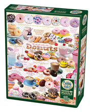 Load image into Gallery viewer, Cobble Hill Puzzle Company DONUT TIME Food Doughnuts 1000pc Jigsaw Puzzle 80321
