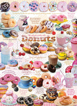 Load image into Gallery viewer, Cobble Hill Puzzle Company DONUT TIME Food Doughnuts 1000pc Jigsaw Puzzle 80321
