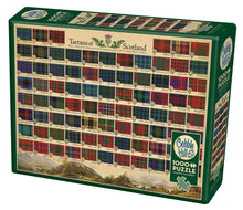 Load image into Gallery viewer, Cobble Hill Puzzle Company TARTANS OF SCOTLAND 1000pc Jigsaw Puzzle 80324
