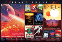 Load image into Gallery viewer, Cobble Hill Creations SPACE TRAVEL POSTERS 2000pc Jigsaw Puzzle 89013
