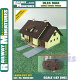 Single-Family House Ozla Max laser cut kit HO 1:87 Vessel RAILWAY MINIATURES 001