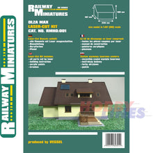 Load image into Gallery viewer, Single-Family House Ozla Max laser cut kit HO 1:87 Vessel RAILWAY MINIATURES 001
