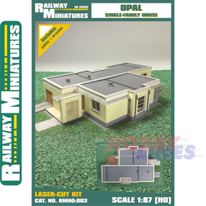 Single-Family House Opal laser cut kit HO 1:87 Vessel RAILWAY MINIATURES 002