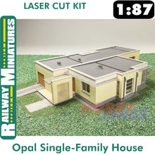 Load image into Gallery viewer, Single-Family House Opal laser cut kit HO 1:87 Vessel RAILWAY MINIATURES 002
