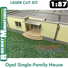 Load image into Gallery viewer, Single-Family House Opal laser cut kit HO 1:87 Vessel RAILWAY MINIATURES 002
