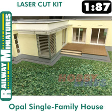 Load image into Gallery viewer, Single-Family House Opal laser cut kit HO 1:87 Vessel RAILWAY MINIATURES 002
