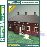 RESIDENTIAL BUILDING laser cut kit HO 1:87 Vessel RAILWAY MINIATURES RMH0:003