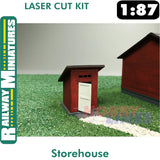 STOREHOUSE BUILDINGS laser cut kit HO 1:87 Vessel RAILWAY MINIATURES RMH0:004