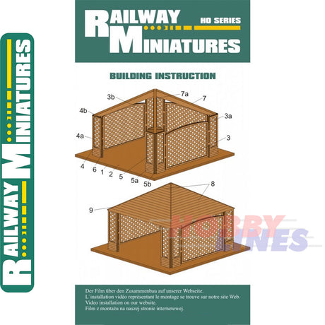 SUMMERHOUSE I laser cut kit HO 1:87 Vessel RAILWAY MINIATURES RMH0:006