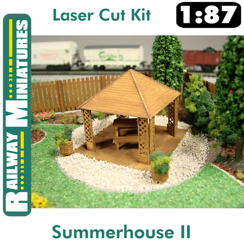 SUMMERHOUSE II laser cut kit HO 1:87 Vessel RAILWAY MINIATURES RMH0:007