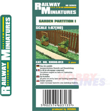 Load image into Gallery viewer, GARDEN PARTITION Fence cut kit HO 1:87 Vessel RAILWAY MINIATURES 013
