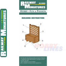 Load image into Gallery viewer, GARDEN PARTITION Fence cut kit HO 1:87 Vessel RAILWAY MINIATURES 013
