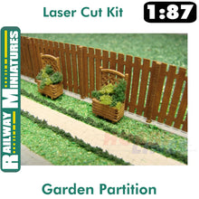 Load image into Gallery viewer, GARDEN PARTITION Fence cut kit HO 1:87 Vessel RAILWAY MINIATURES 013
