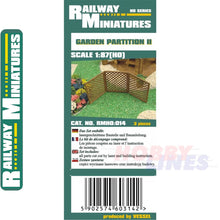 Load image into Gallery viewer, GARDEN PARTITION II Fence cut kit HO 1:87 Vessel RAILWAY MINIATURES 014
