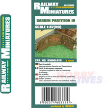 Load image into Gallery viewer, GARDEN PARTITION III Fence cut kit HO 1:87 Vessel RAILWAY MINIATURES 015
