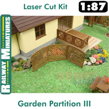 Load image into Gallery viewer, GARDEN PARTITION III Fence cut kit HO 1:87 Vessel RAILWAY MINIATURES 015
