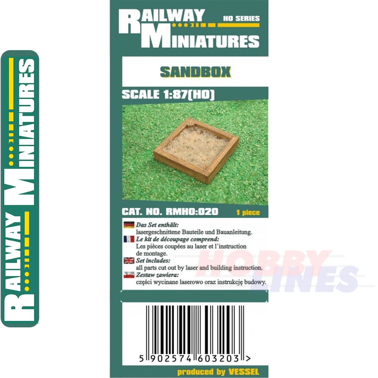 SANDBOX Sand pit kit HO 1:87 Vessel RAILWAY MINIATURES 020