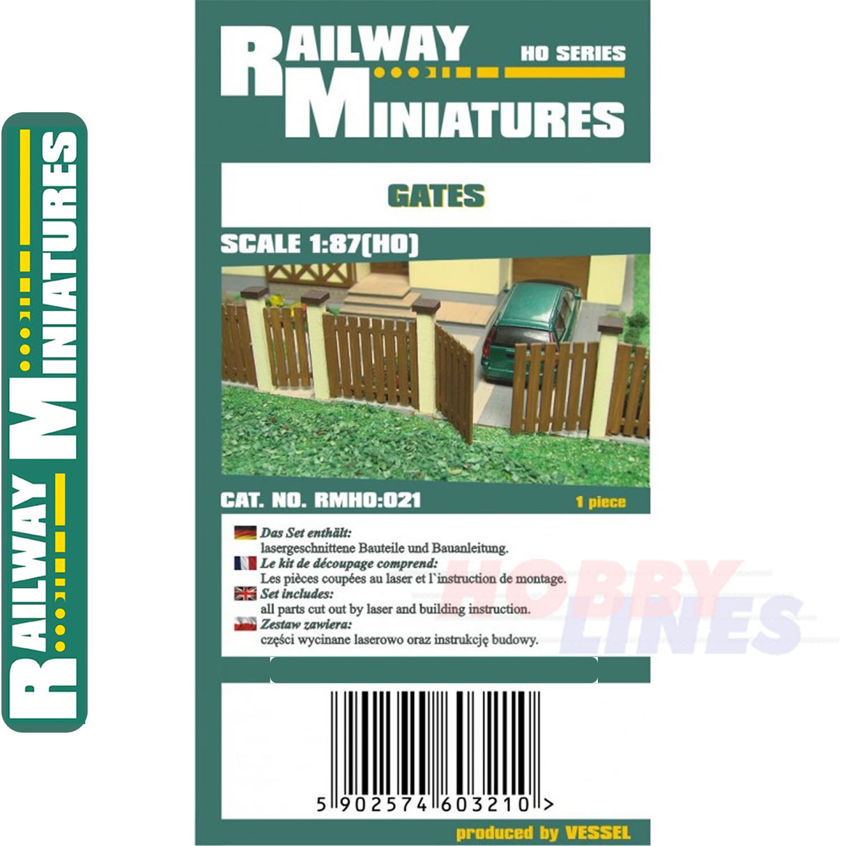 GATES kit HO 1:87 Vessel RAILWAY MINIATURES 021