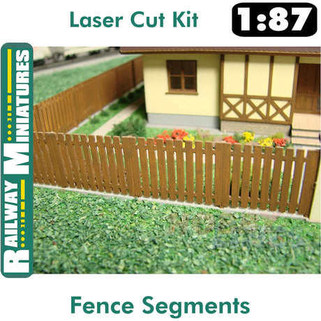 FENCE SEGMENTS Panels kit HO 1:87 Vessel RAILWAY MINIATURES 023