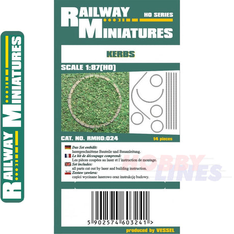KERBS Kerb Stones kit HO 1:87 Vessel RAILWAY MINIATURES 024