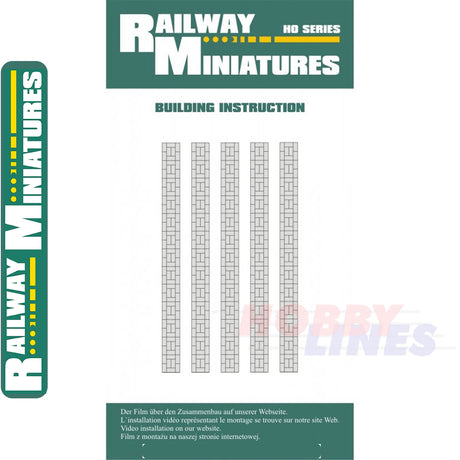 PATHS Paving kit HO 1:87 Vessel RAILWAY MINIATURES 025