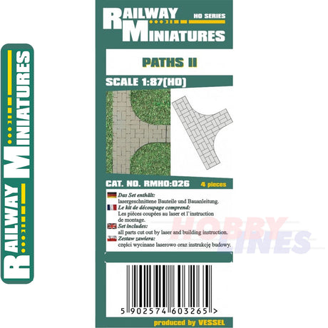 PATHS II Paving kit HO 1:87 Vessel RAILWAY MINIATURES 026