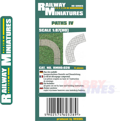 PATHS IV Paving kit HO 1:87 Vessel RAILWAY MINIATURES 028