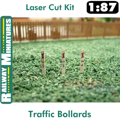 STREET BOLLARDS kit HO 1:87 Vessel RAILWAY MINIATURES 031