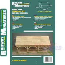 Load image into Gallery viewer, STORE SHED kit HO 1:87 Vessel RAILWAY MINIATURES 037
